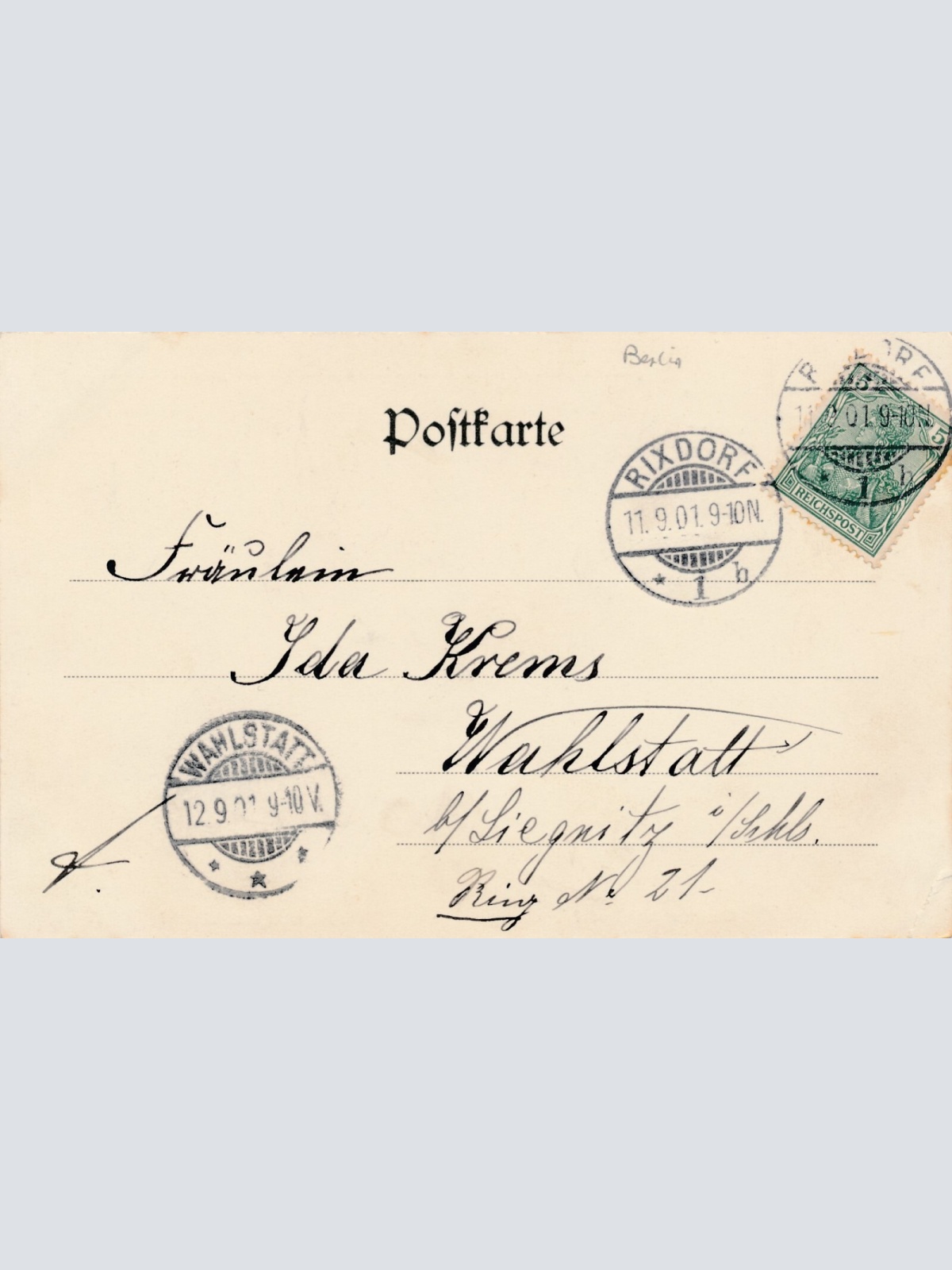 AK aus Berlin neue Berliner Mode 1901 mit Pferd Ansichtskarte (9064)