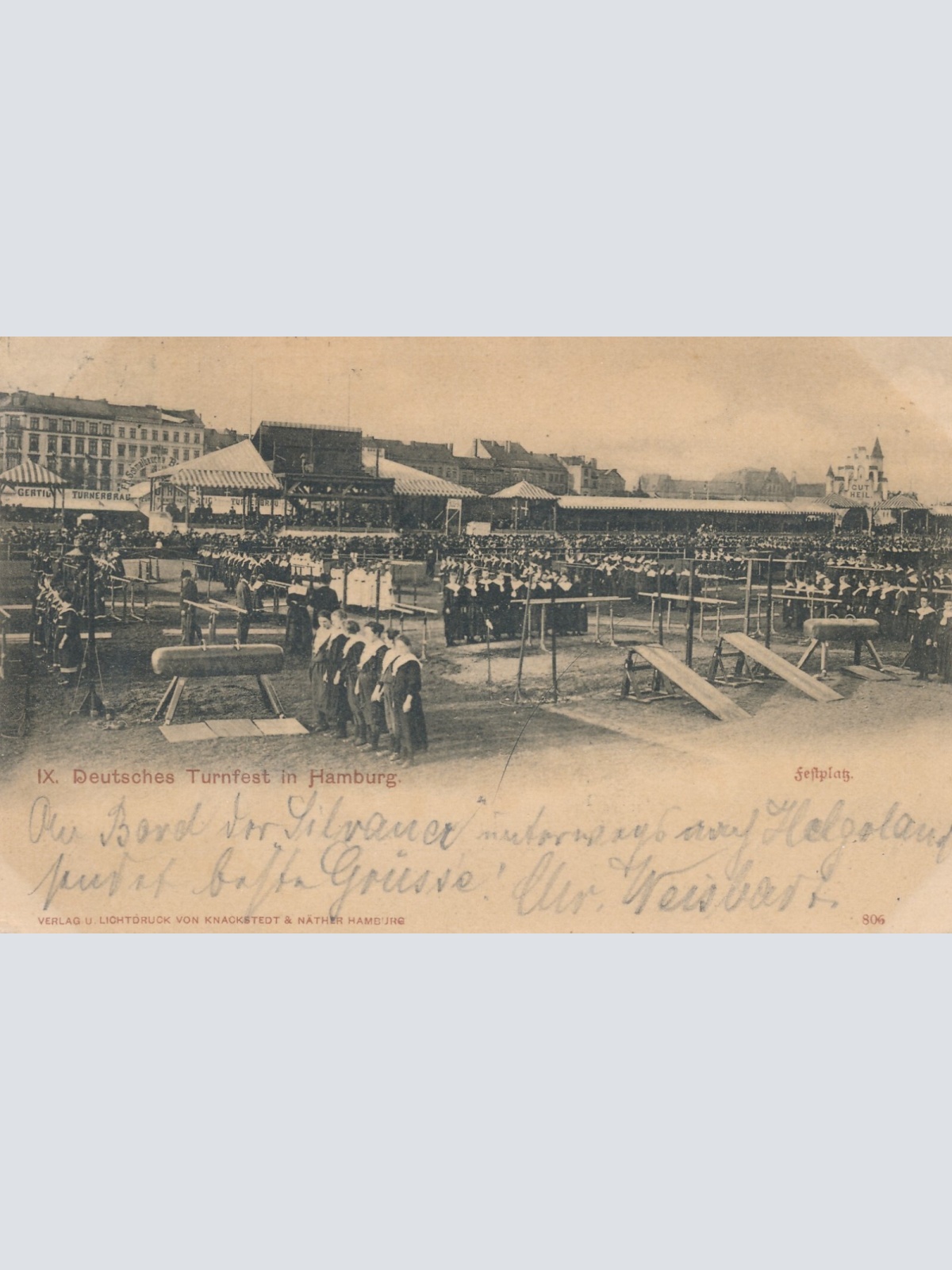 AK aus Hamburg Deutsches Turnfest Ansichtskarte (9068)