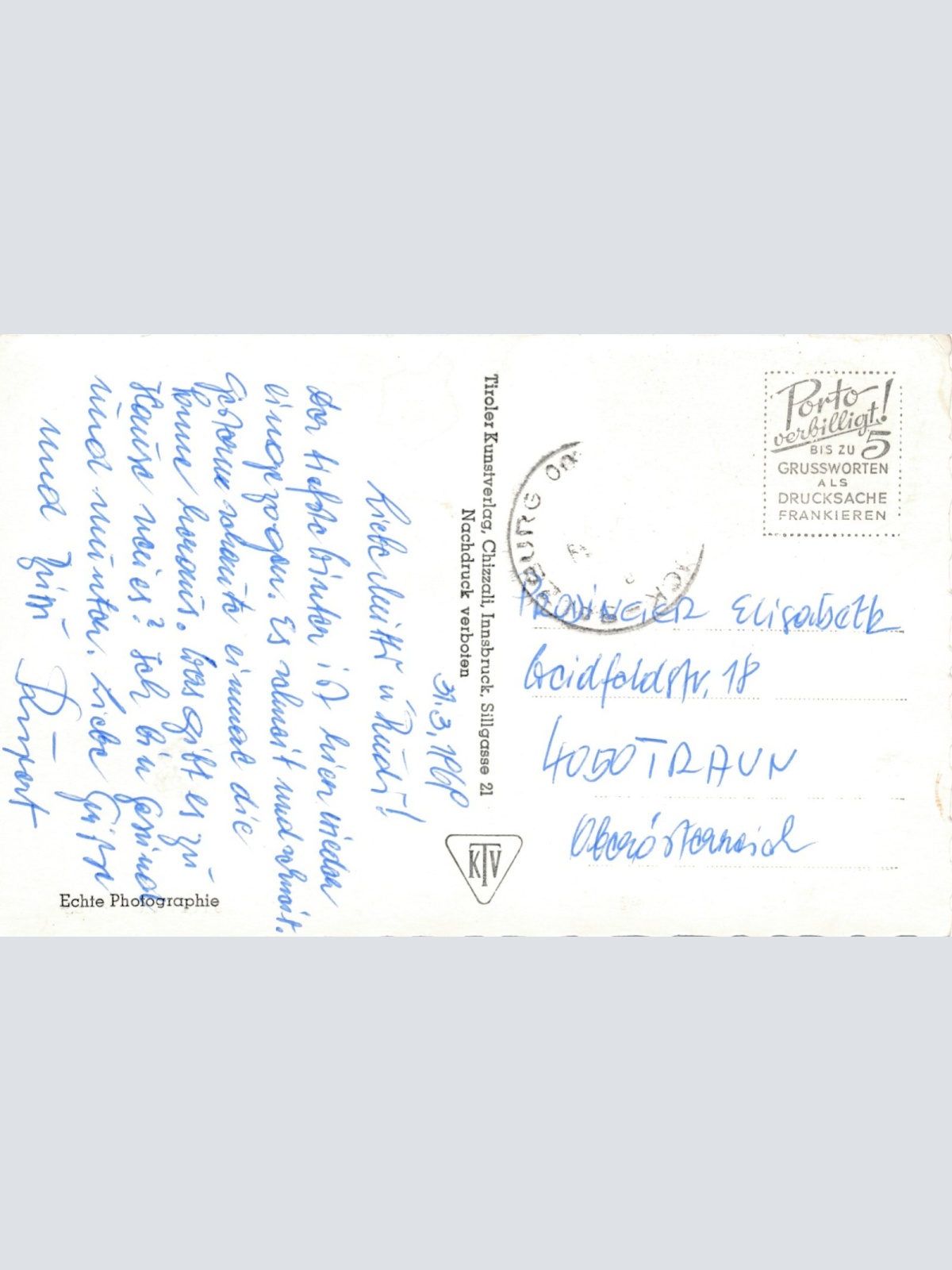 AK aus Hochfilzen im Winter Tirol Ansichtskarte (9384)