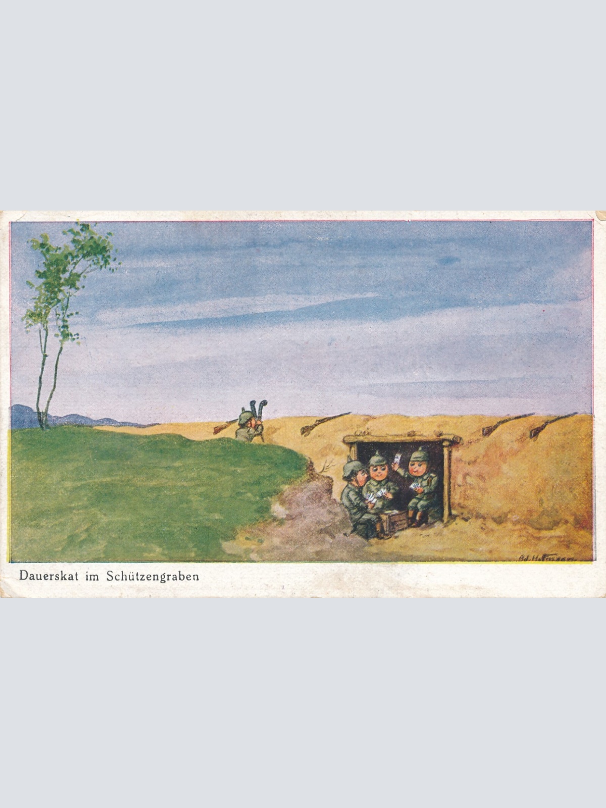 AK Dauerskat im Schützengraben (9136)