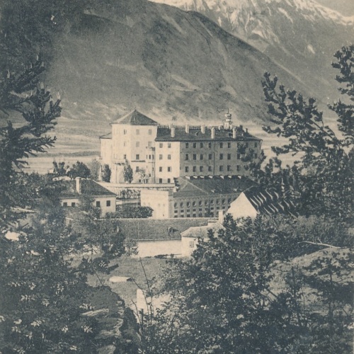AK aus Innsbruck mit Schloss Ambras Tirol Ansichtskarte (9373)