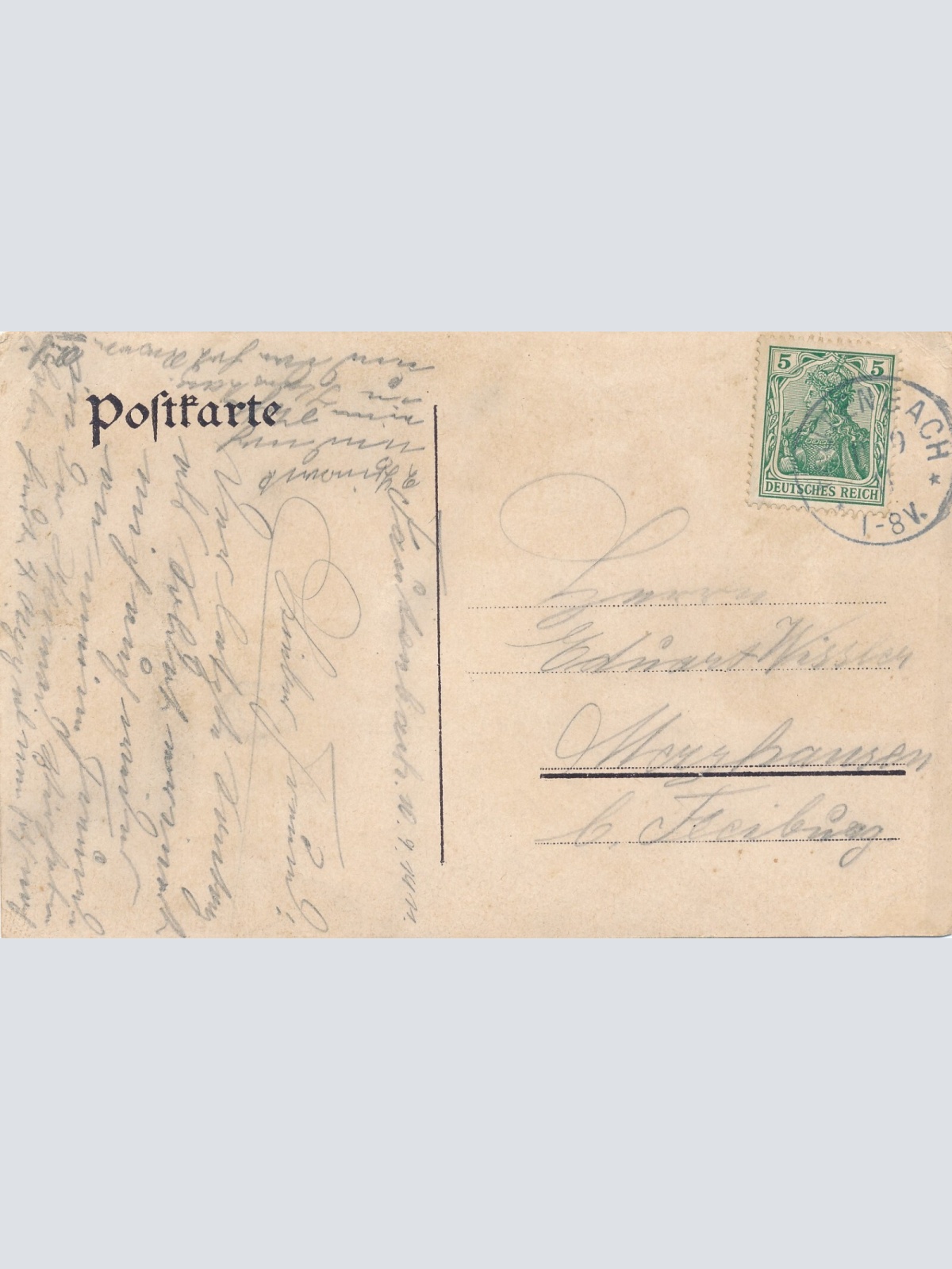 Litho - Karte gruss aus dem Manöver auf Patrouille (9125)