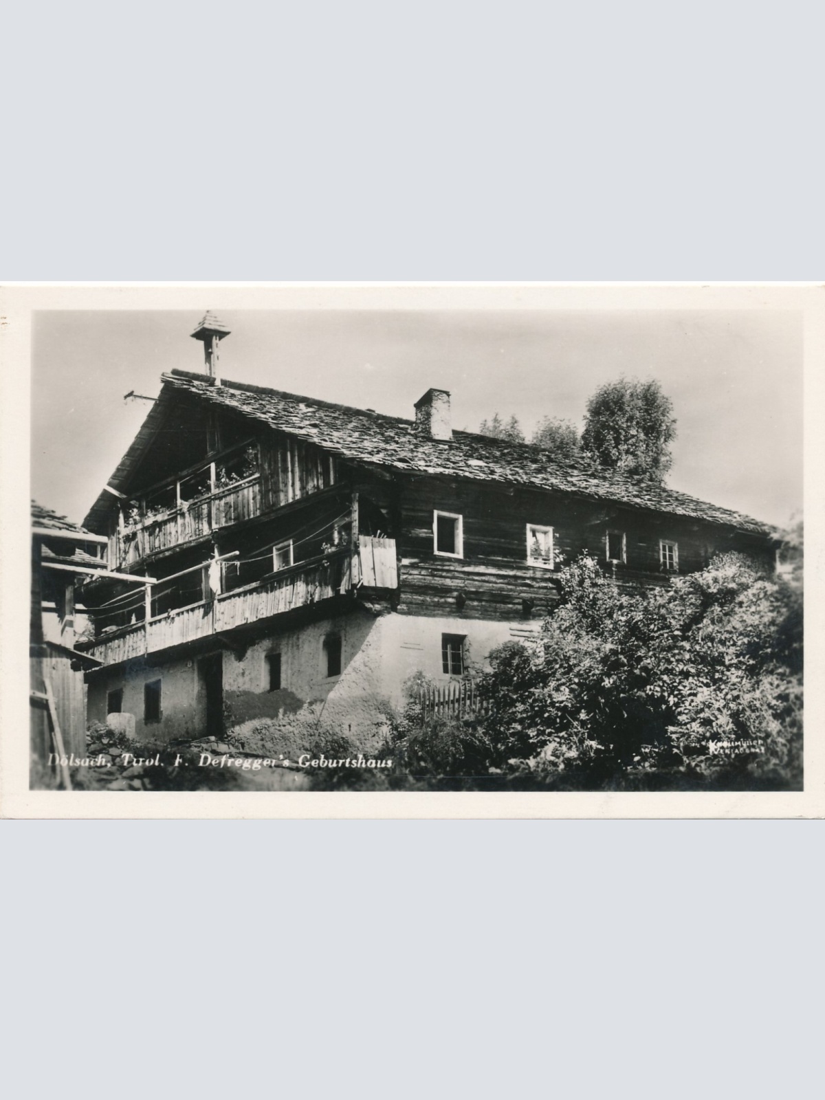 AK aus Döslach mit Defreggers Geburtshaus Tirol Ansichtskarte (9376)