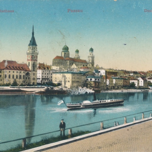 AK aus Passau mit Rathaus Bayern Ansichtskarte (9096)