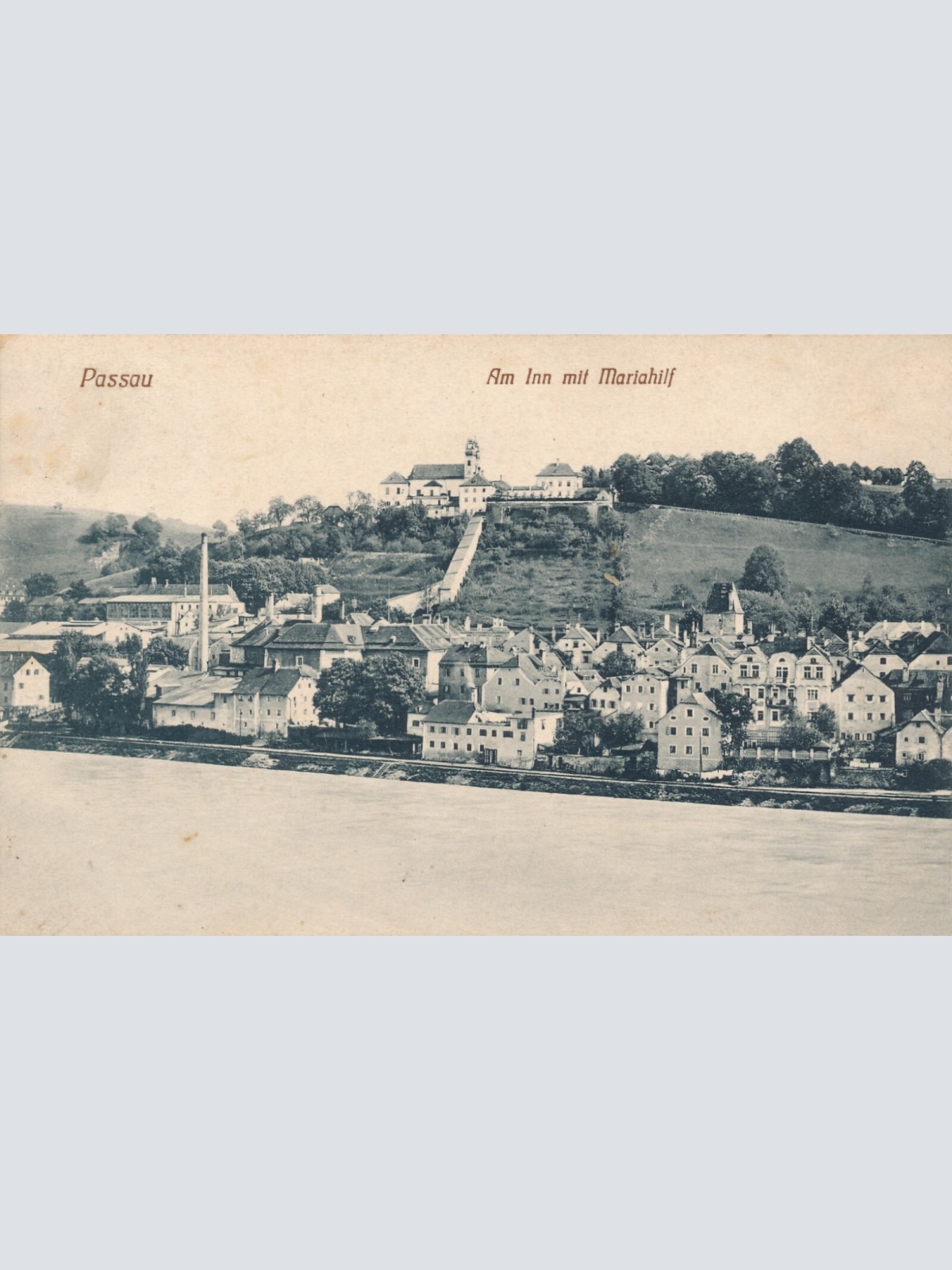 AK aus Passau am Inn mit Mariahilf Bayern Ansichtskarte (9097)