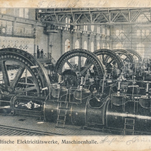 AK aus Wien Städt. Elekt. Werke Maschienenhalle Ansichtskarte (9435)