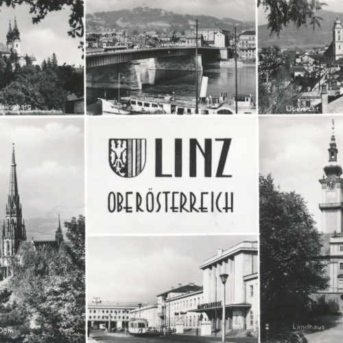 AK aus Linz an der Donau Mehrbildkarte Oberösterr. Ansichtskarte (8988)
