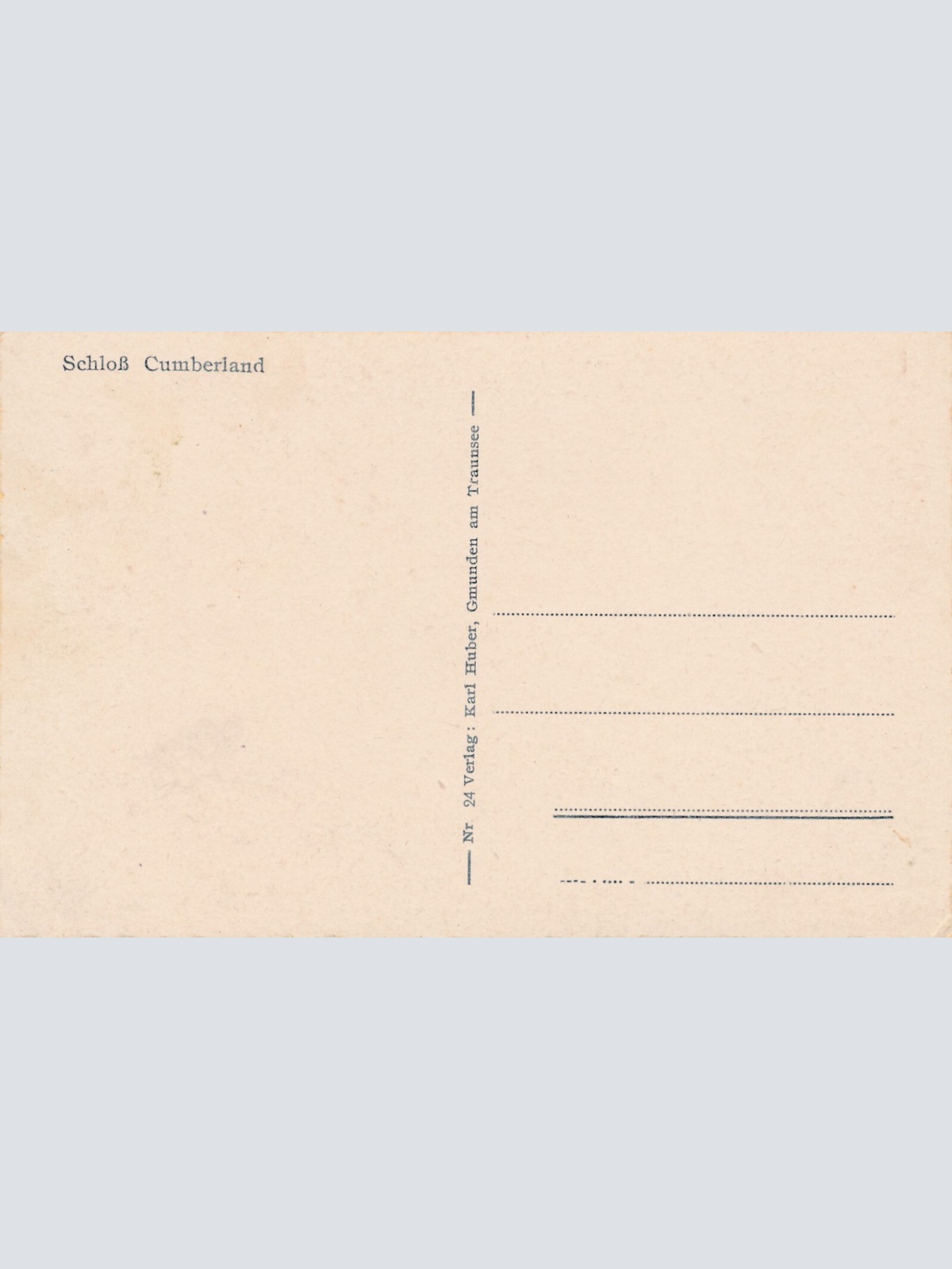 AK aus Gmunden mit Schloss Cumberland Oberösterreich Ansichtskarte (9449)