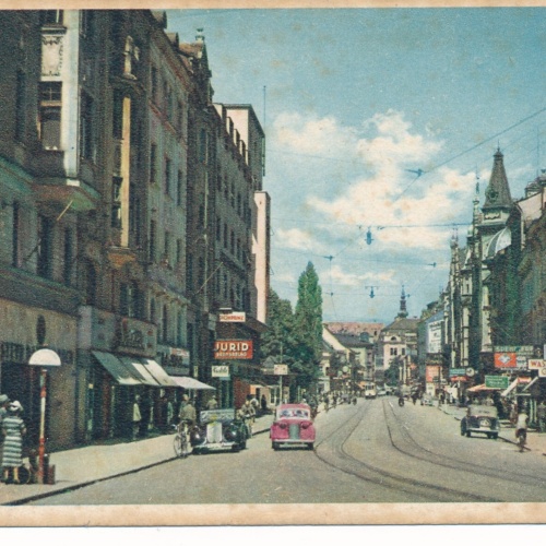 AK aus Linz an der Donau Landstraße Oberösterr. Ansichtskarte (9006)