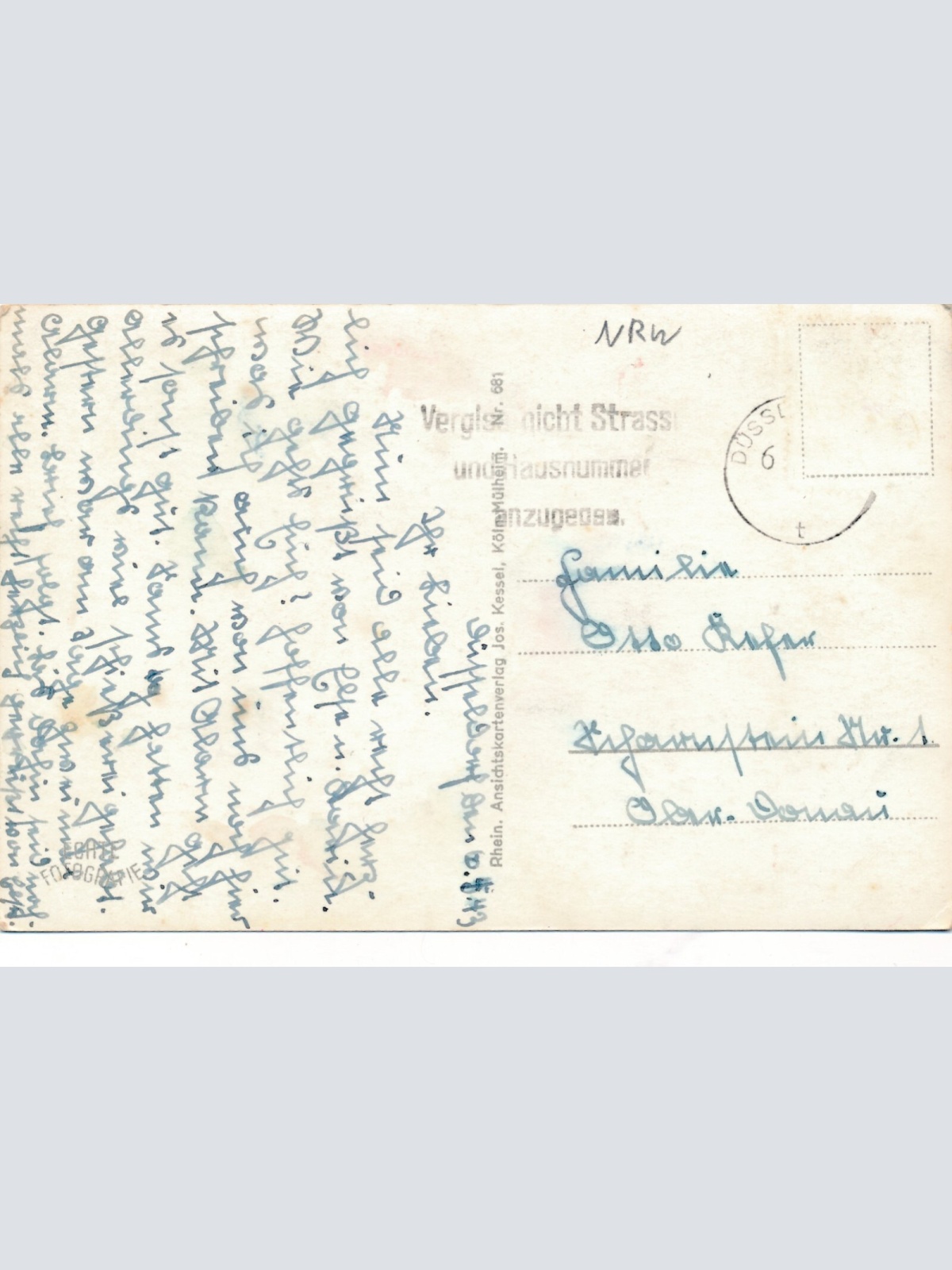 AK aus Düsseldorf mit Bahnhof Nordrhein - Westfalen Ansichtskarte (9405)