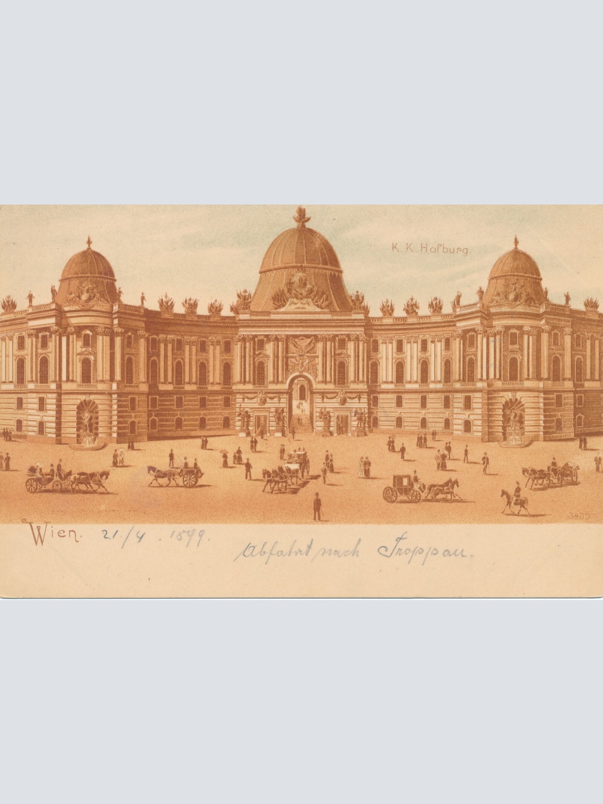 AK aus Wien K.K. Hofburg Ansichtskarte (9428)