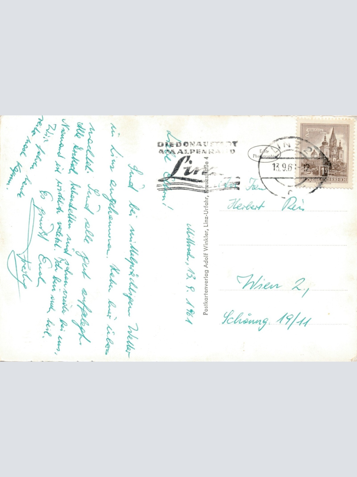 AK aus Linz an der Donau Blumau Oberösterr. Ansichtskarte (8991)