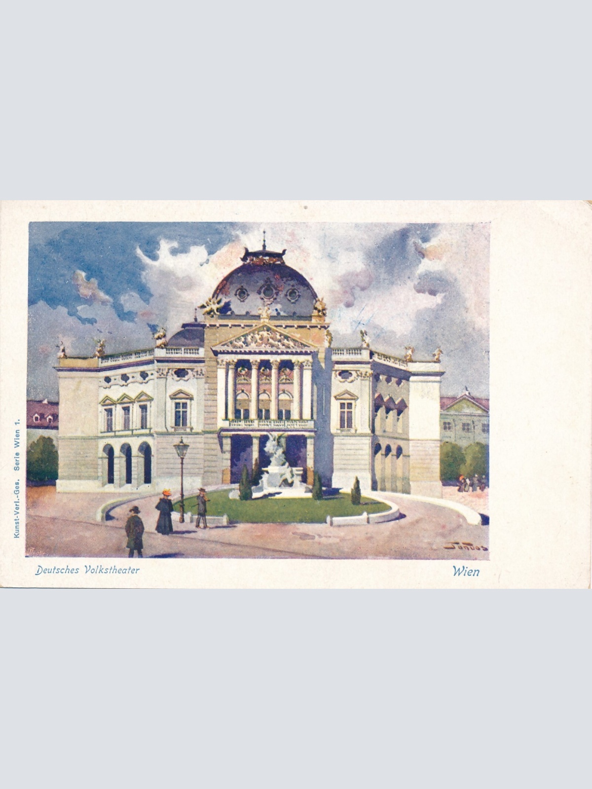 AK, Wien, Deutsches Volkstheater (S2363)