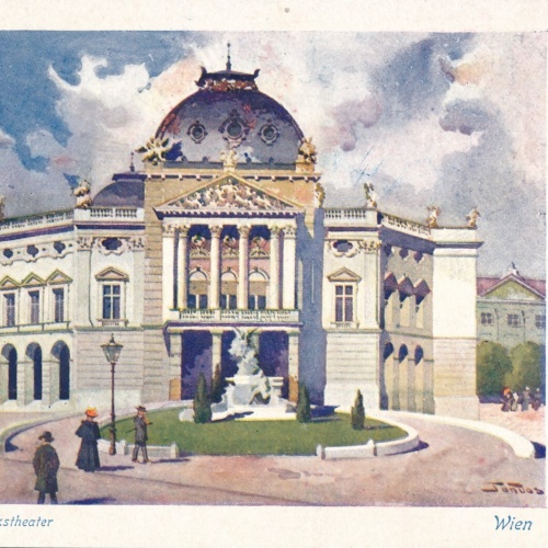 AK, Wien, Deutsches Volkstheater (S2363)