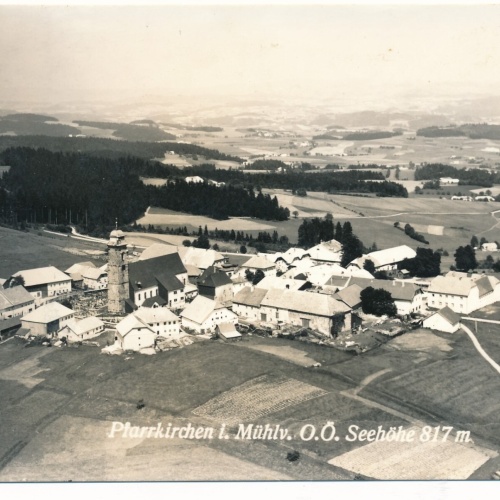 AK aus Pfarrkirchen Fliegeraufnahme Oberösterr. Ansichtskarte (9041)