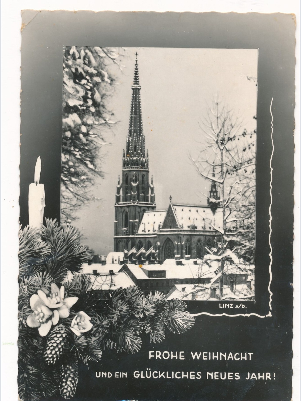 AK aus Linz an der Donau Frohe Weihnacht Oberösterr. Ansichtskarte (9037)