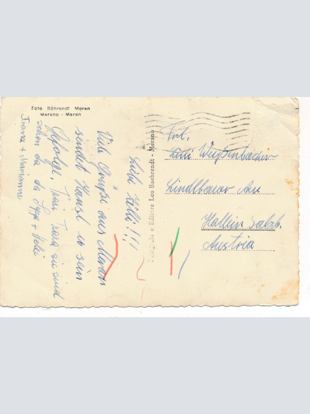 AK aus Meran - Merano Italien Ansichtskarte (9516)