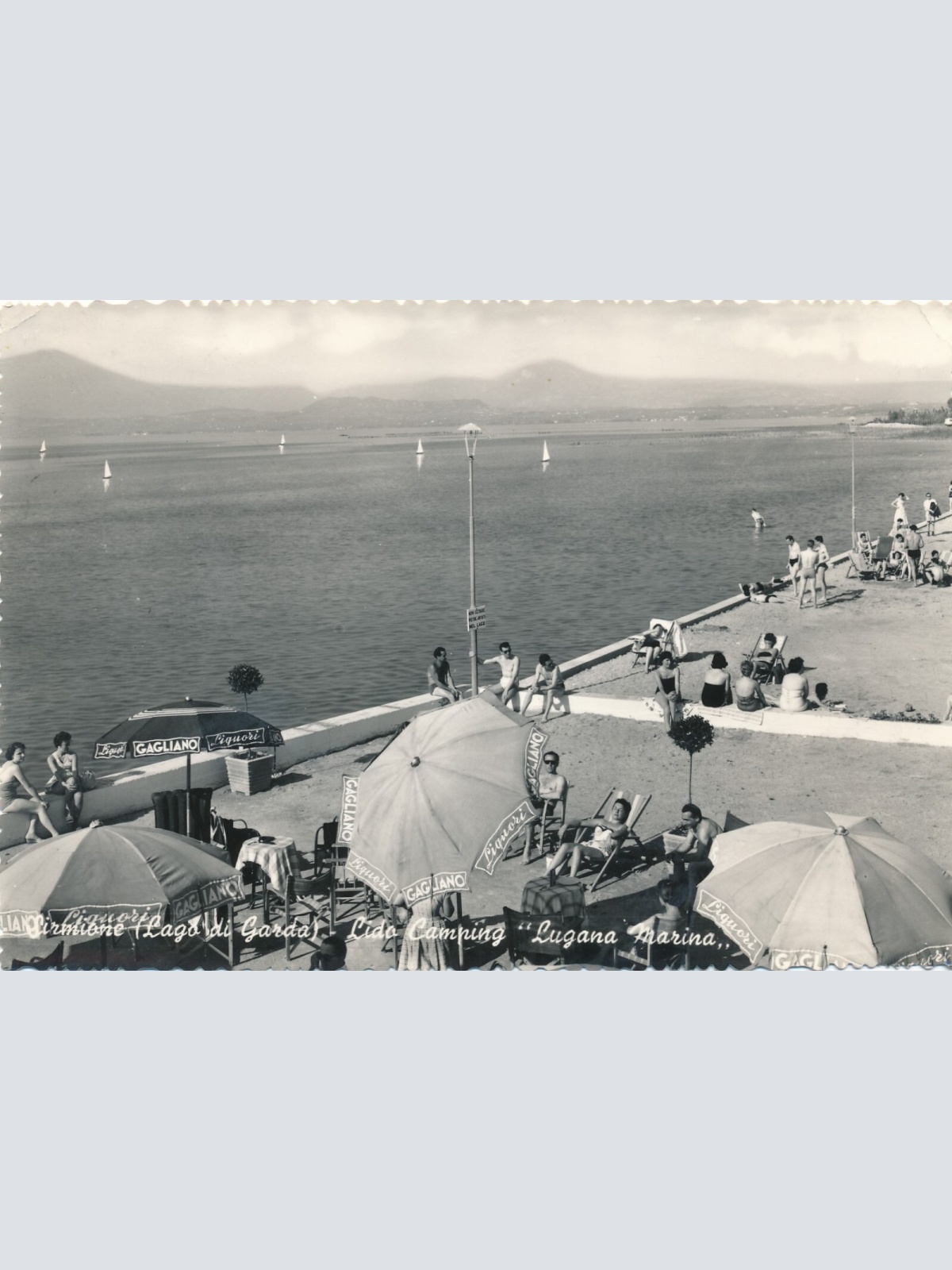 AK aus Lago di Garda Camping Italien Ansichtskarte (9521)