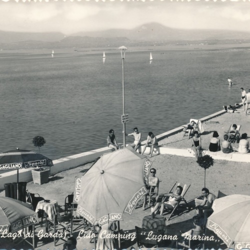 AK aus Lago di Garda Camping Italien Ansichtskarte (9521)