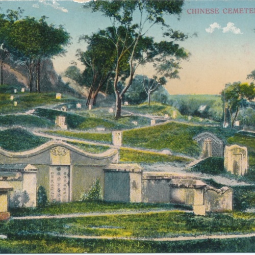 AK aus Chinese Cemetery - Friedhof China (7952)