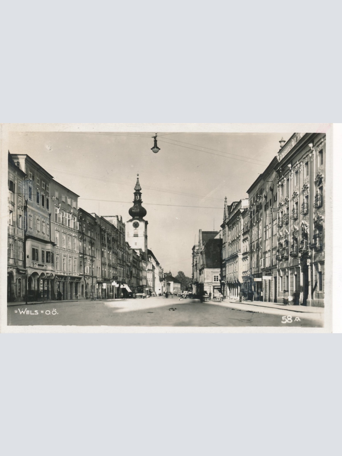 AK aus Wels Straßenansicht Oberösterreich Ansichtskarte (9552)