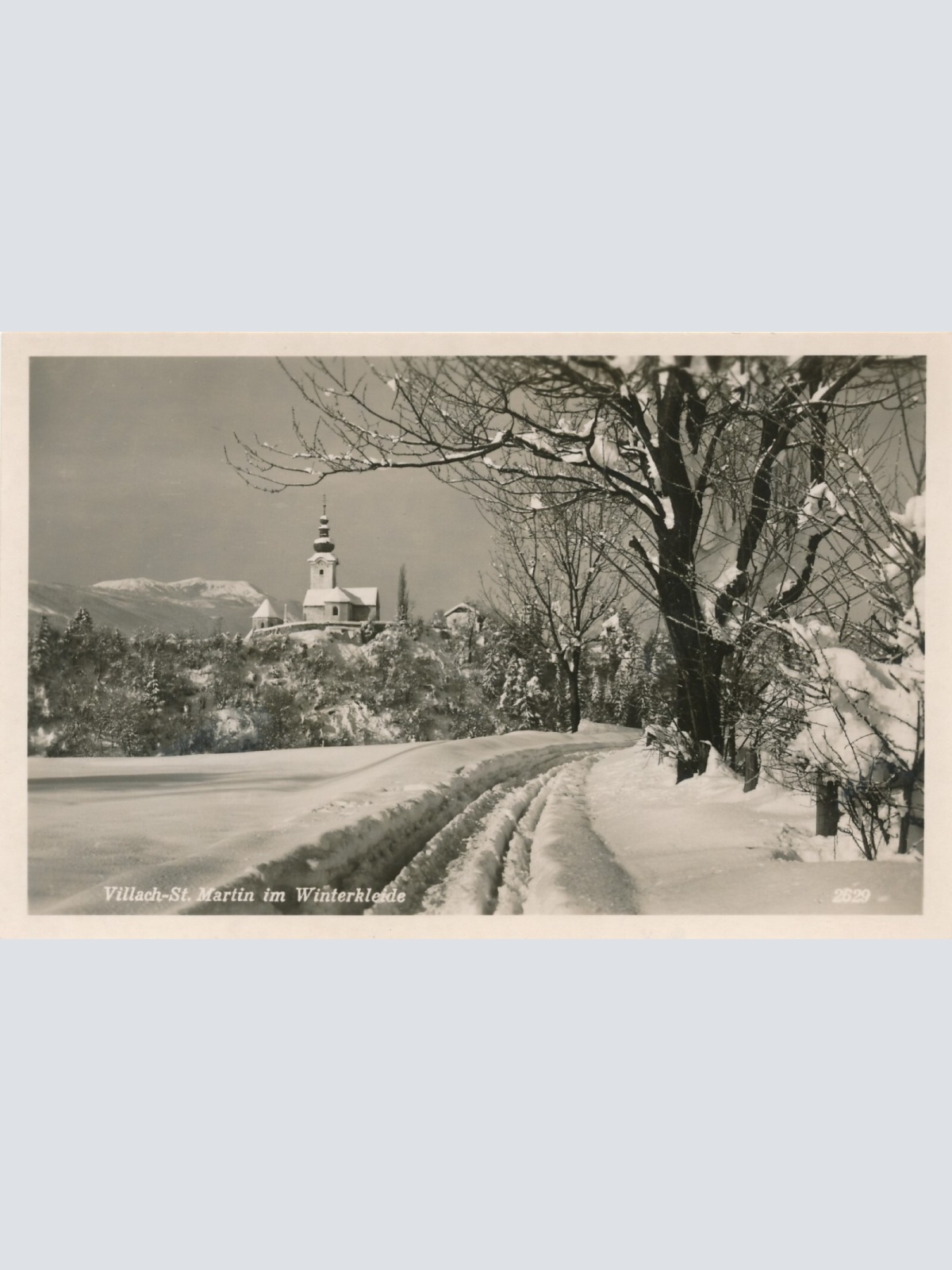 AK aus Villach - St. Martin Winterkarte Kärnten Ansichtskarte (9480)