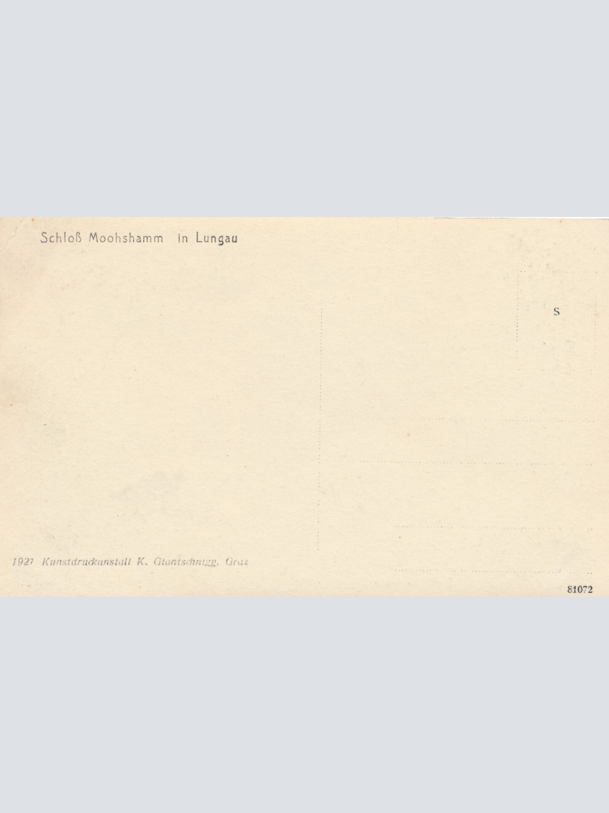 AK aus Lungau mit Schloß Moosham Salzburg Ansichtskarte (9458)