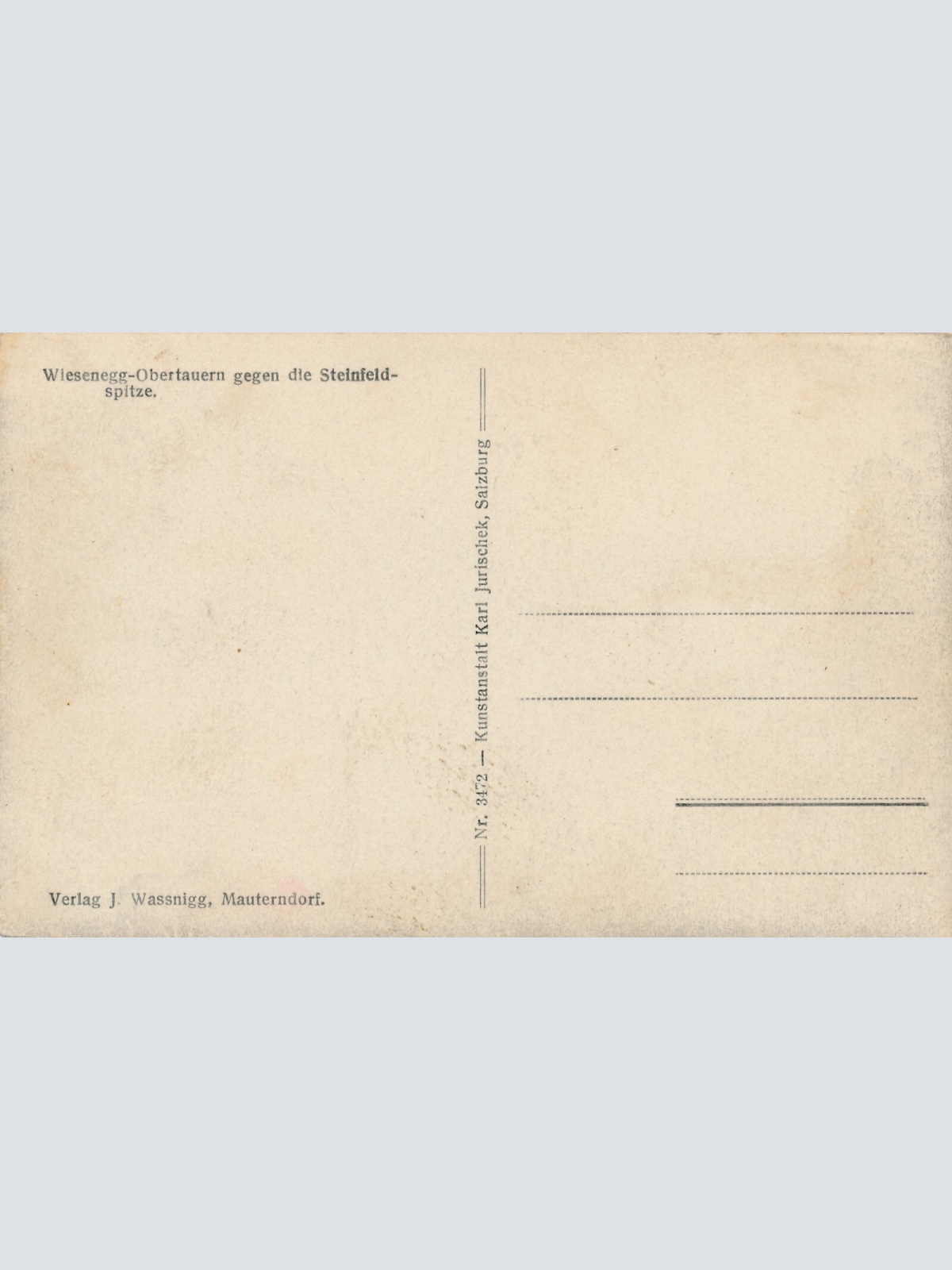 AK aus Wiesenegg Obertauern Salzburg Ansichtskarte (9465)