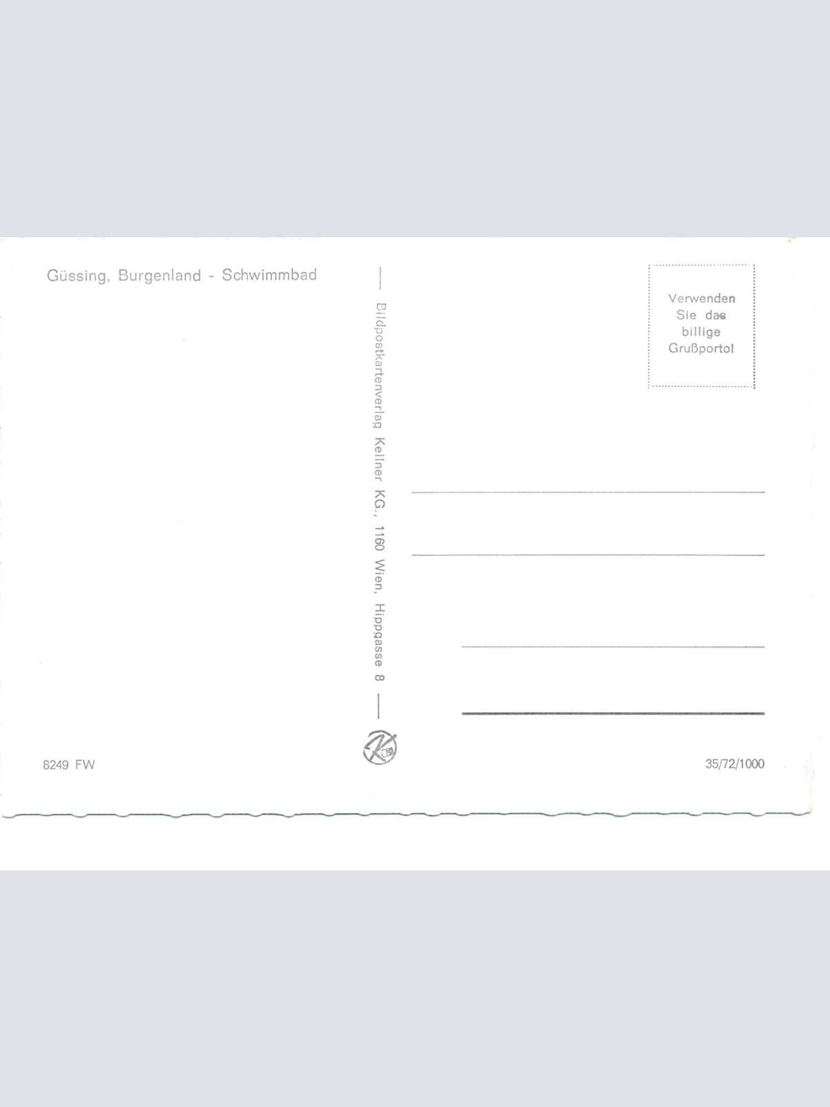 AK aus Güssing Schwimmbad Burgenland Ansichtskarte (9495)