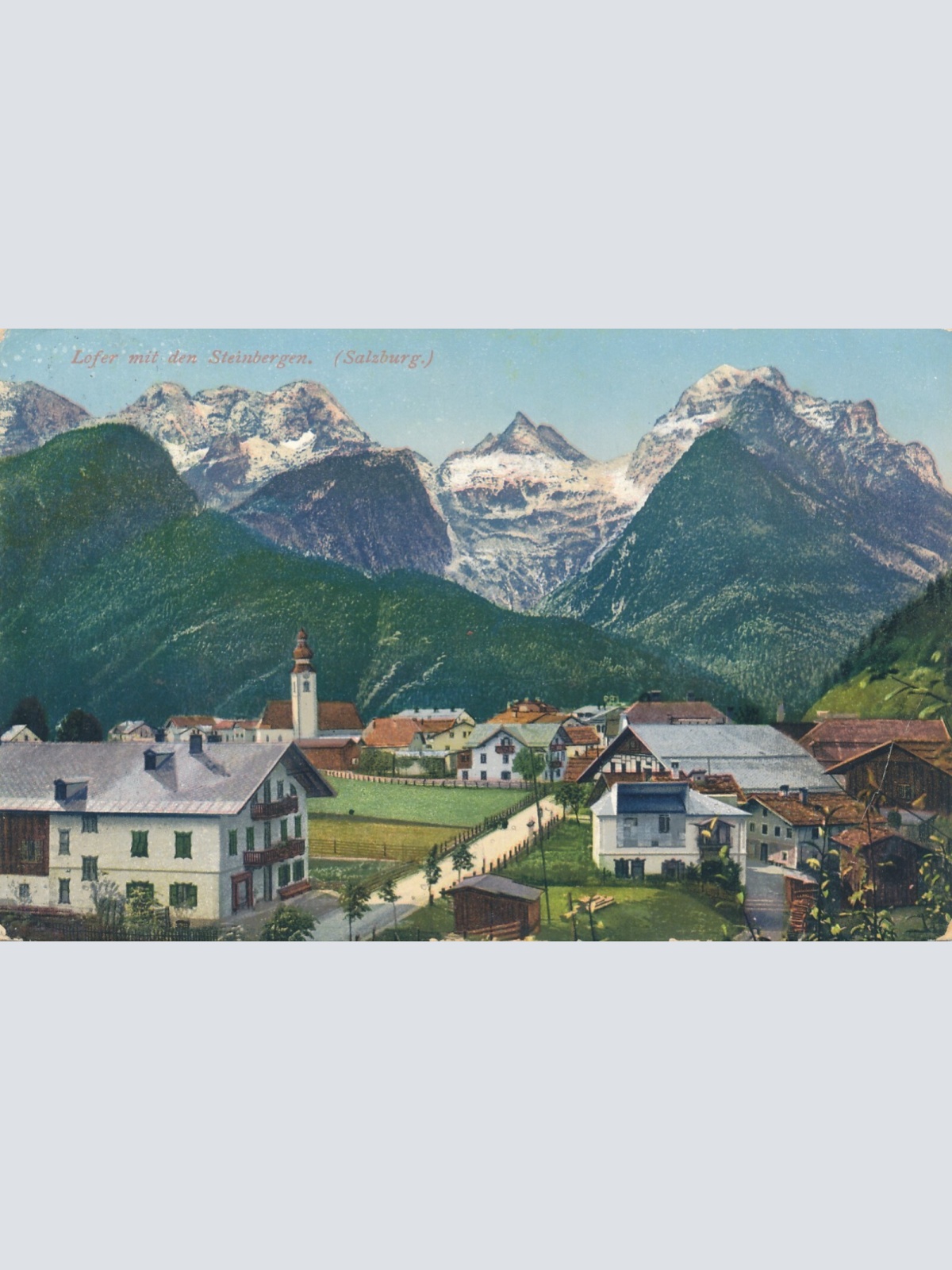 AK aus Lofer mit den Steinbergen Salzburg Ansichtskarte (9243)