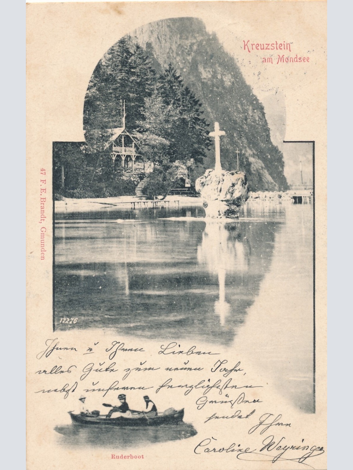 AK aus Kreuzstein am Mondsee Oberösterreich Ansichtskarte (9844)