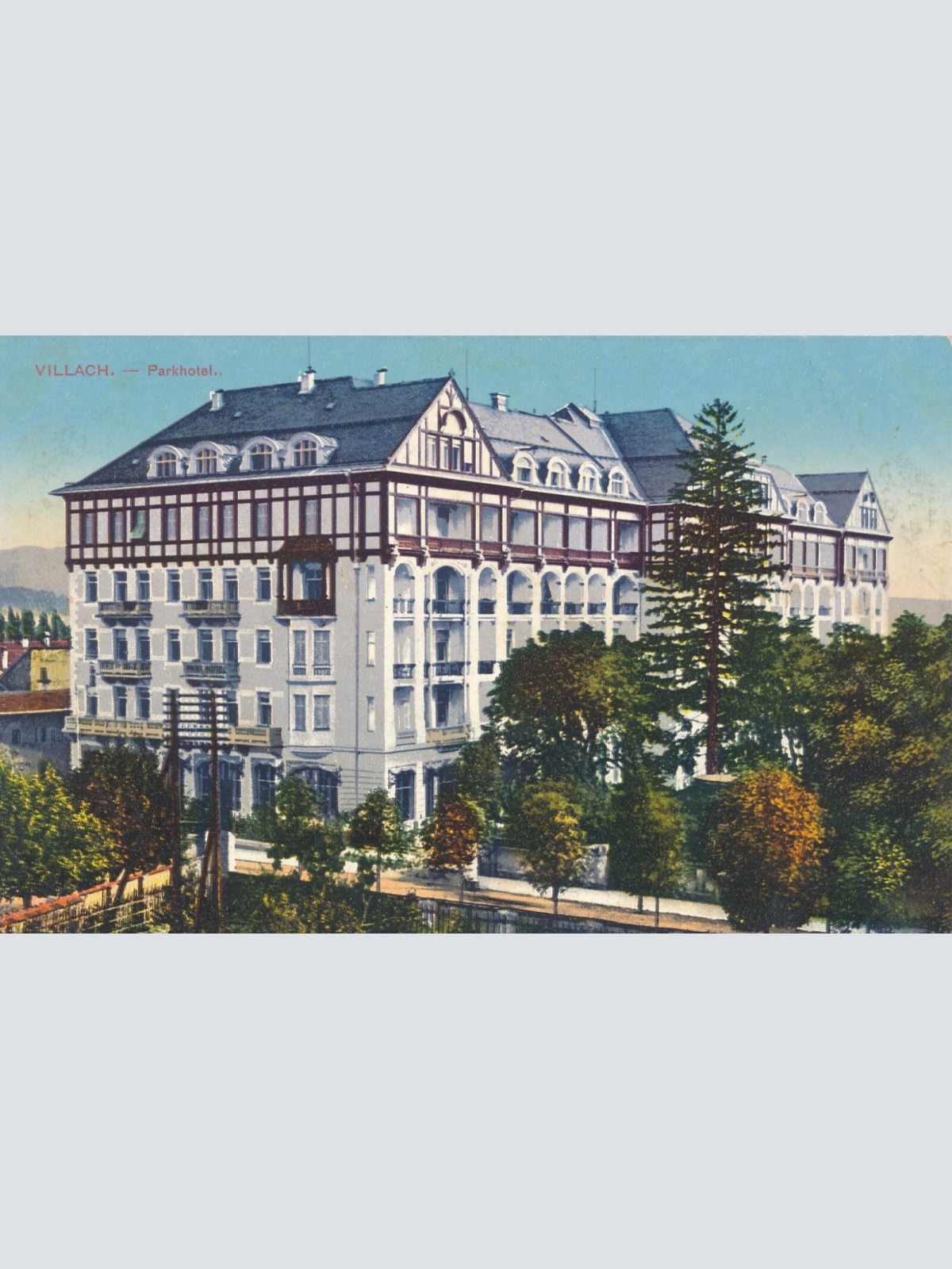 AK aus Villach Parkhotel Kärnten Ansichtskarte (9868)