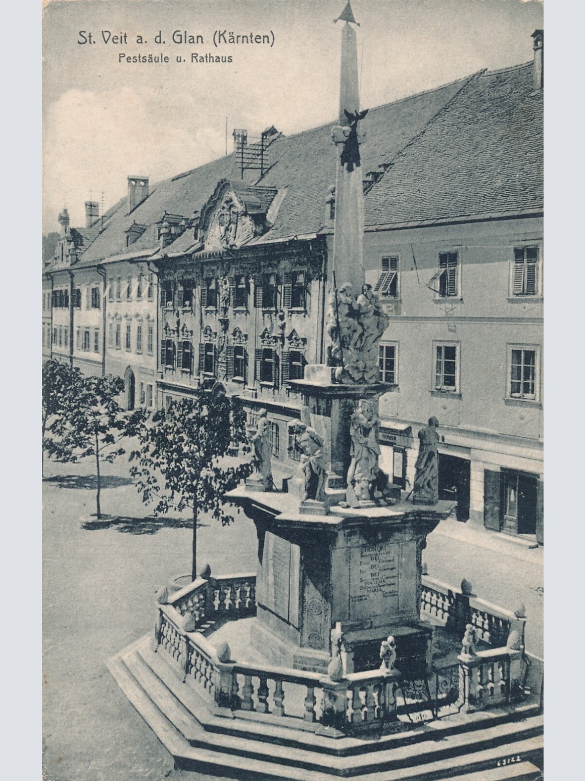 AK aus St. Veit Pestsäule Kärnten Ansichtskarte (9875)