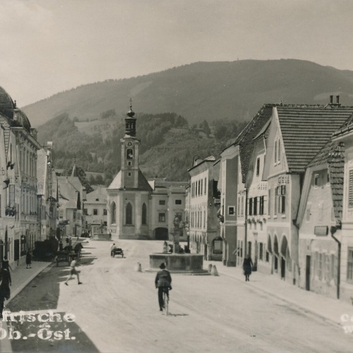 AK aus Weyer Straßenansicht Oberösterreich Ansichtskarte (9274)