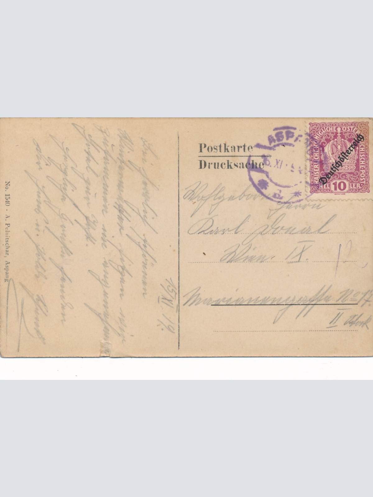 AK aus Aspang Niederösterreich Ansichtskarte (9269)