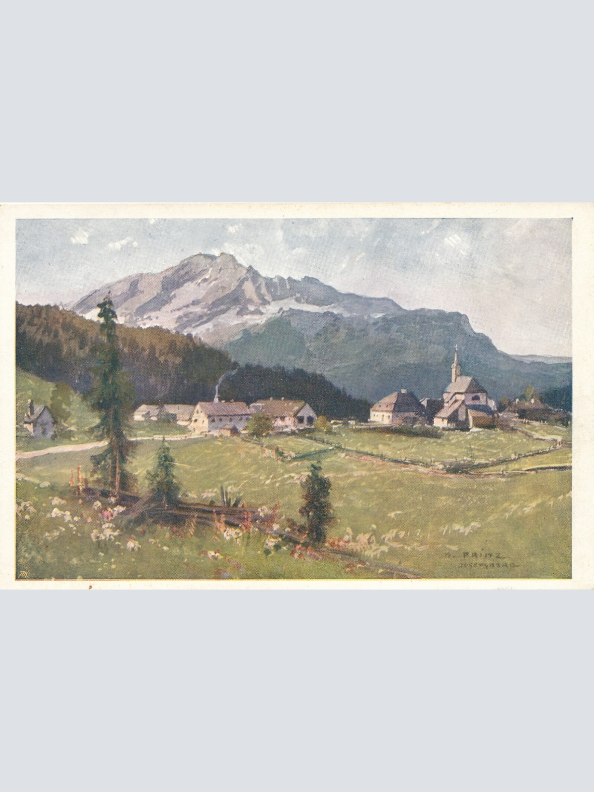 AK mit Josefsberg und dem Oetscher Niederösterreich Ansichtskarte (9270)