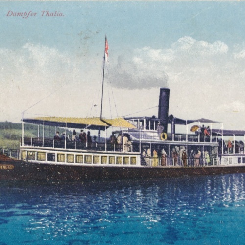 AK vom Wörthersee mit Dampfer Thalia Kärnten Ansichtskarte (9861)