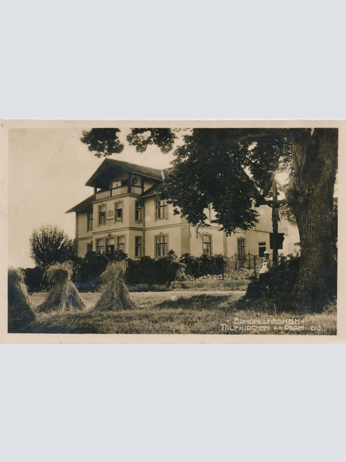 AK aus Taufkirchen mit Erholungsheim Oberösterreich Ansichtskarte (9302)