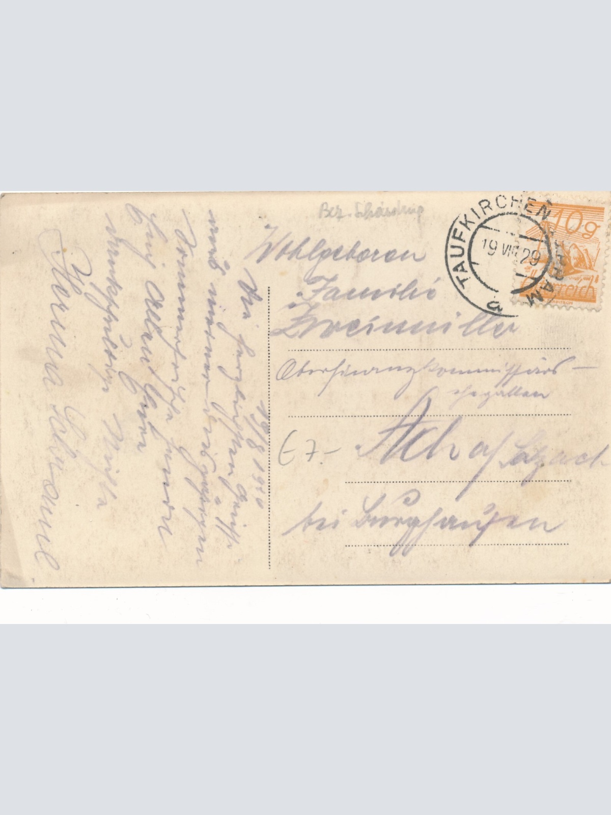 AK aus Taufkirchen mit Erholungsheim Oberösterreich Ansichtskarte (9302)