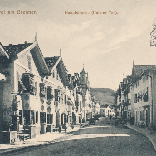 AK aus Matrei am Brenner Hauptstraße Tirol Ansichtskarte (9305)