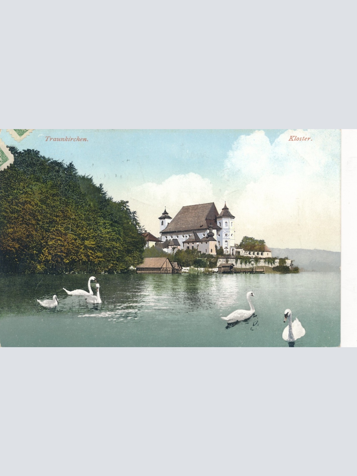 AK aus Traunkirchen mit Kloster Oberösterreich Ansichtskarte (9744)