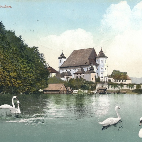 AK aus Traunkirchen mit Kloster Oberösterreich Ansichtskarte (9744)