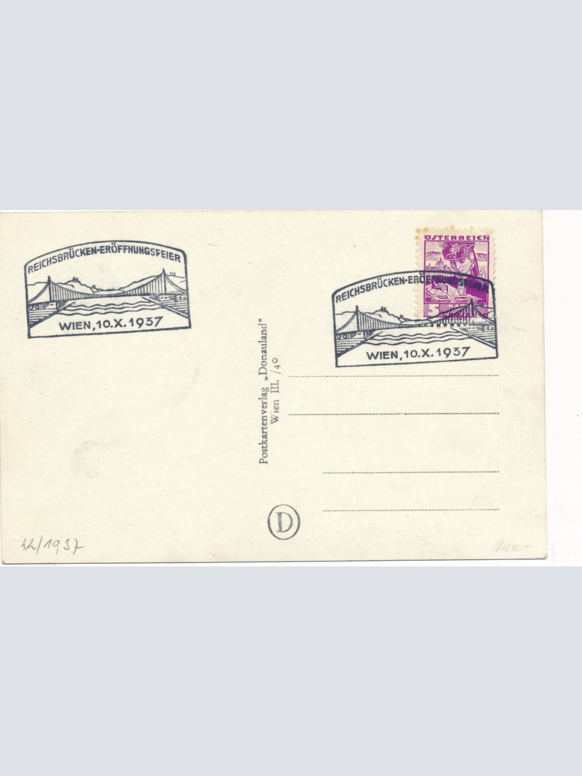 AK aus Wien - mit Reichsbrücke Ansichtskarte (9289)