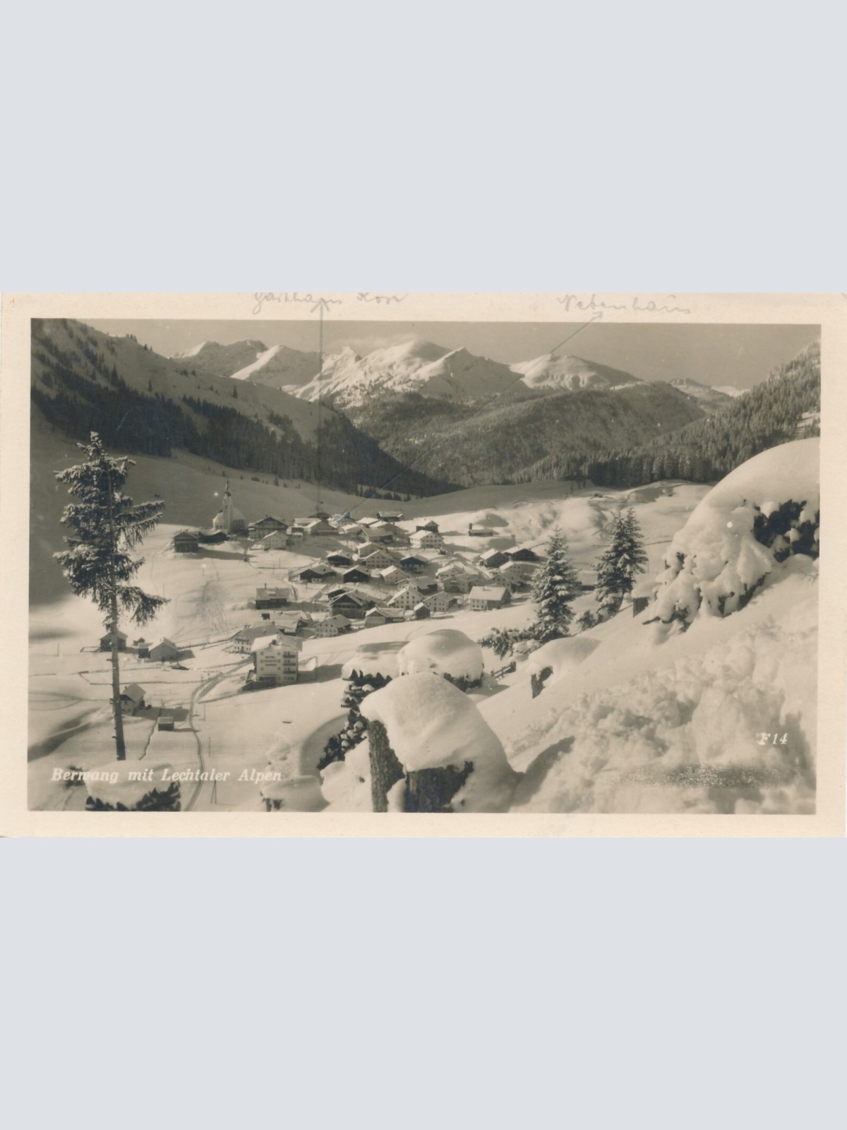 AK aus Berwang Lechtaler Alpen Winterbild Tirol Ansichtskarte (9720)