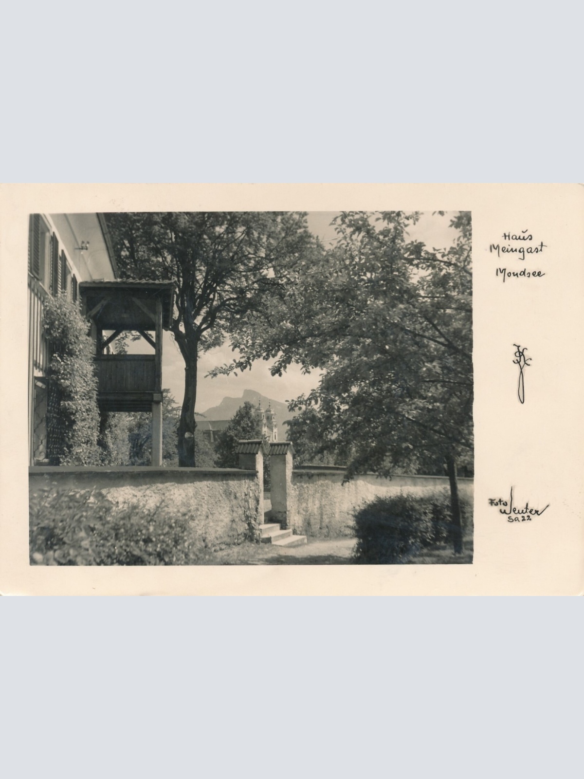 AK aus Mondsee mit Haus Meingast Oberösterreich Ansichtskarte (9794)