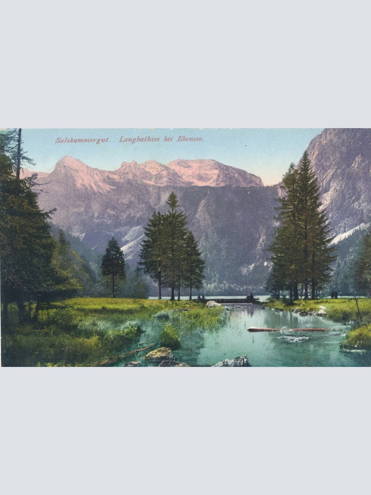 AK aus Ebensee Langbathsee Oberösterreich Ansichtskarte (9752)
