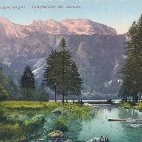 AK aus Ebensee Langbathsee Oberösterreich Ansichtskarte (9752)