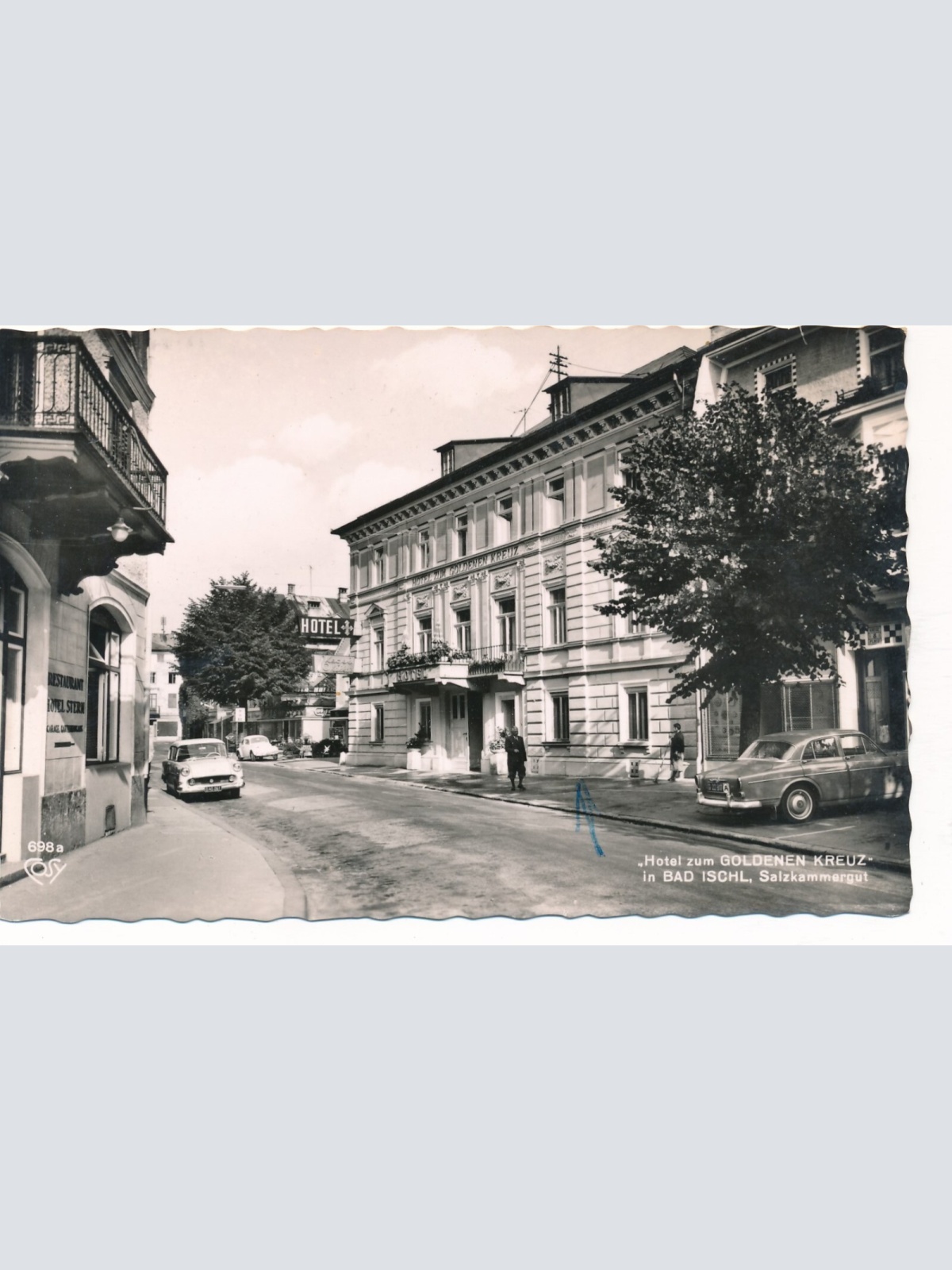 AK aus Bad Ischl mit Oldtimer Oberösterreich Ansichtskarte (9950)