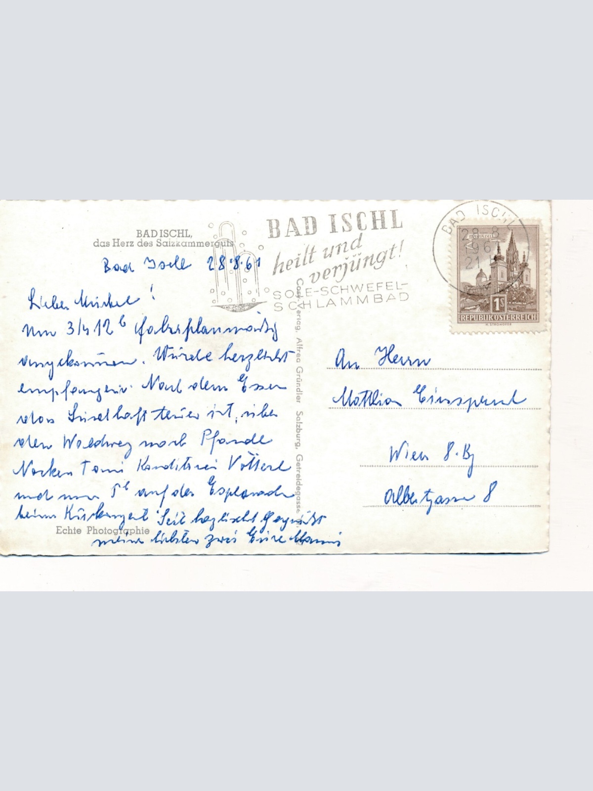 AK aus Bad Ischl Villa Oberösterreich Ansichtskarte (9949)