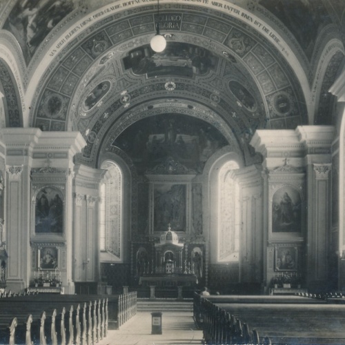 AK aus Bad Ischl Pfarrkirche Kircheninneres Oberösterreich Ansichtskarte (9947)